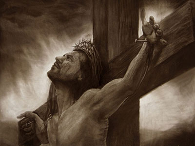 Jesus Christ on the Cross. Artist Unknown.