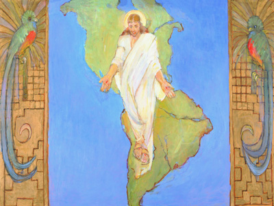 Christ in America by Minerva Teichert