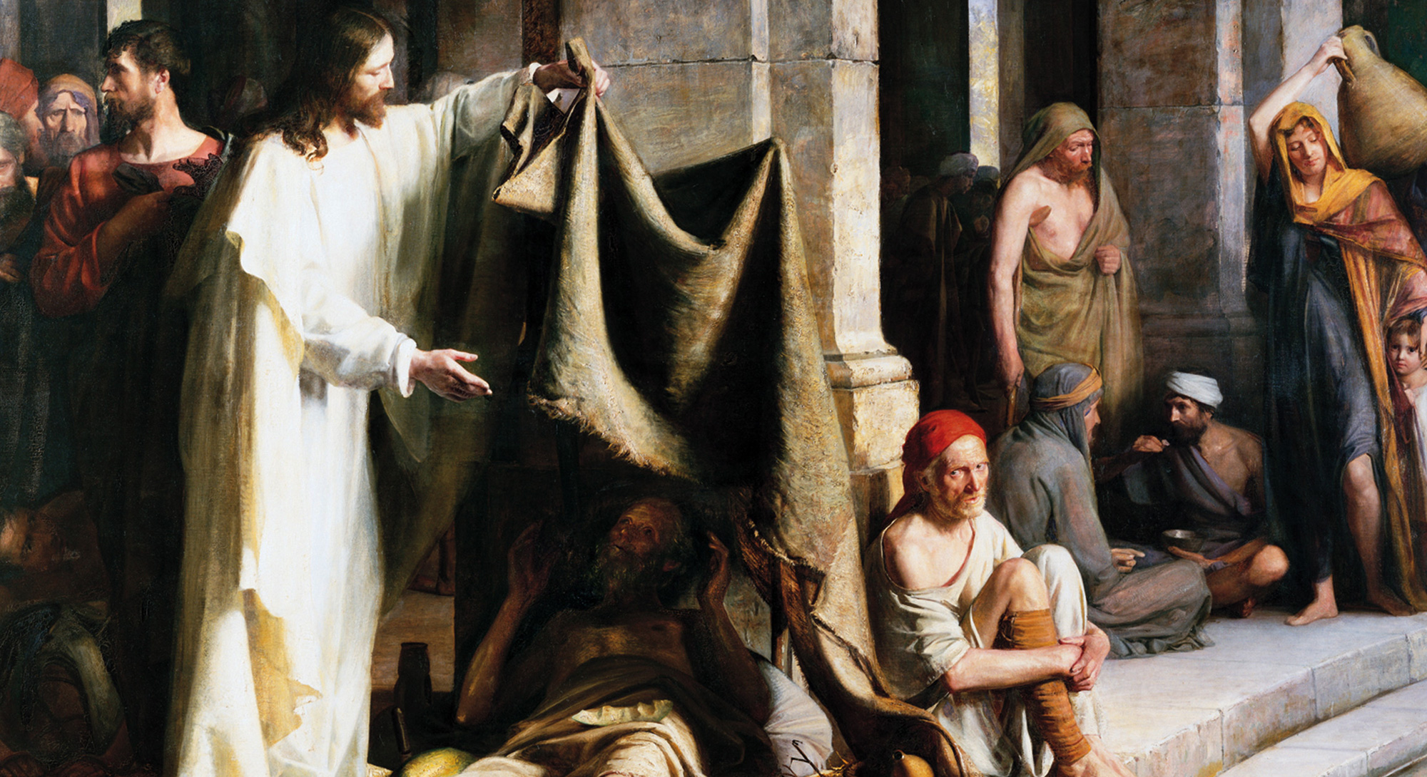 Jesus Heals the Sick by Carl Bloch