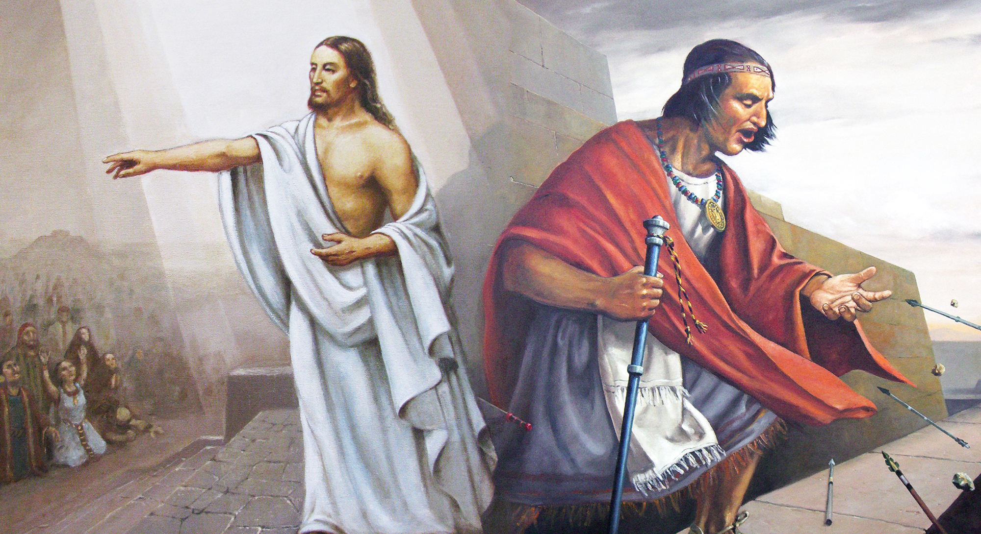 Composite He aqui soy Jesucristo and Samuel en la muralla by Jorge Cocco