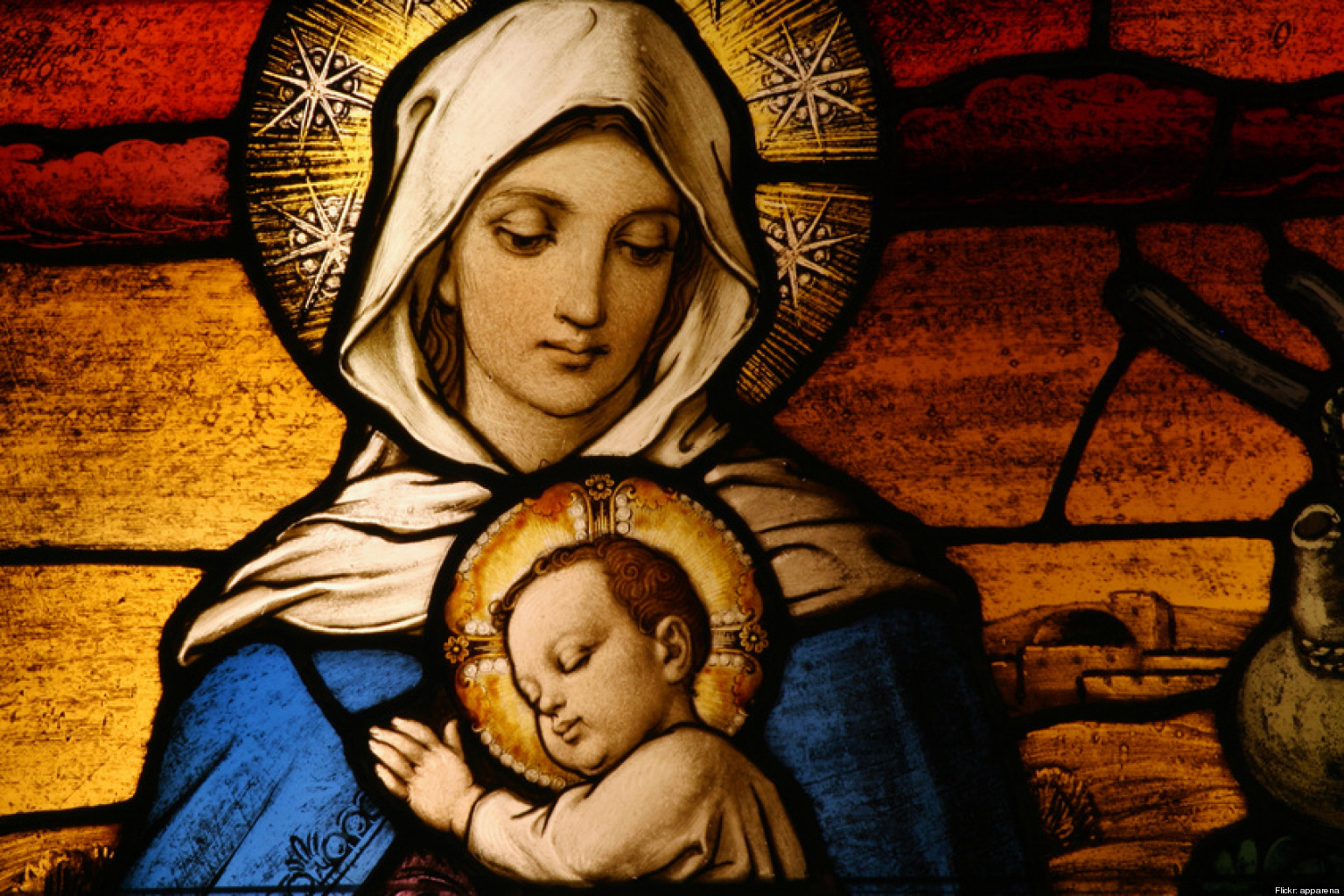 The Virgin Mary and the Christ Child. Image via Adobe Stock
