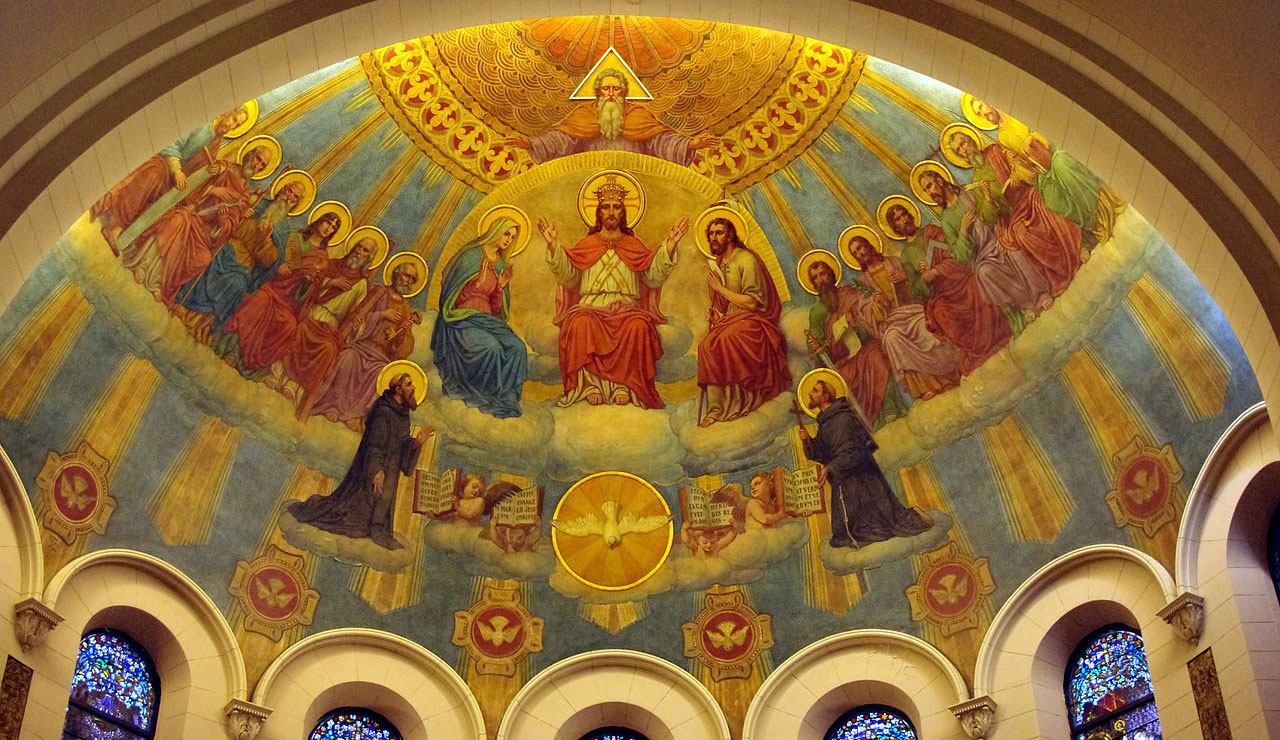 The Heavenly Court, the apse in St. Benedict Parish