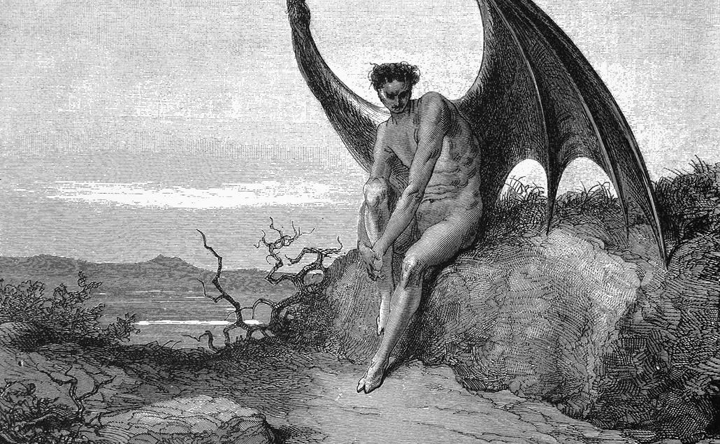 Paradise Lost: Satan is conquered by Doré