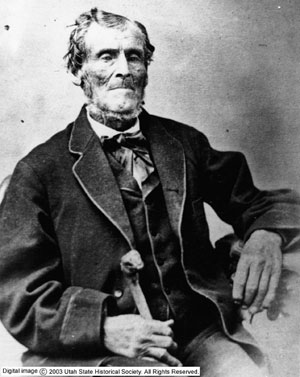 Photo of Martin Harris via the Utah State Historical Society