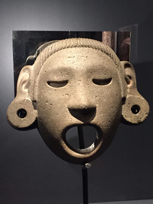 Deity mask of Xipe Totec (c 1400-1521, Mexico) from the British Museum. Image via Wikimedia commons.