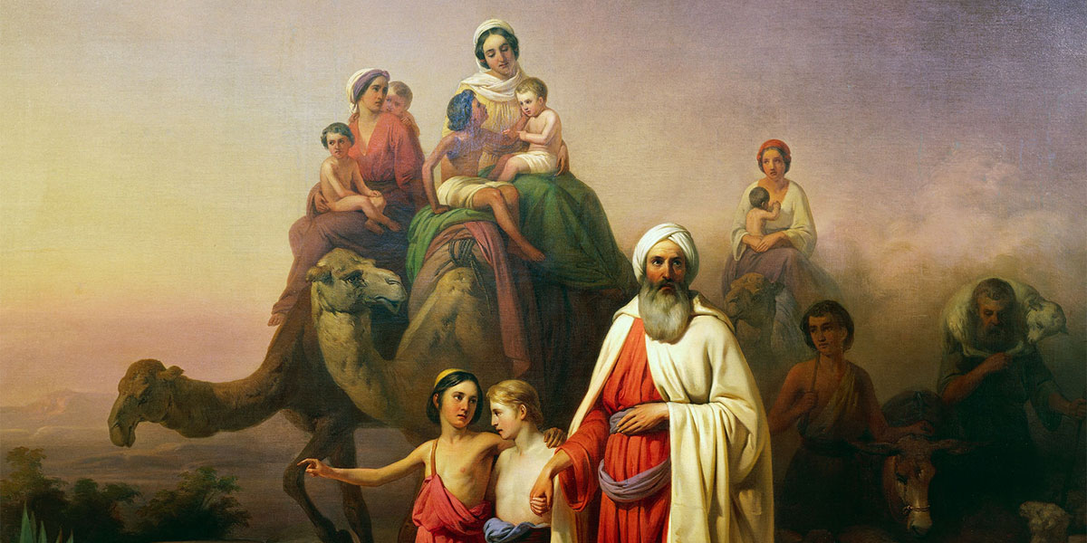 The March of Abraham, painting by József Molnár via Brittanica