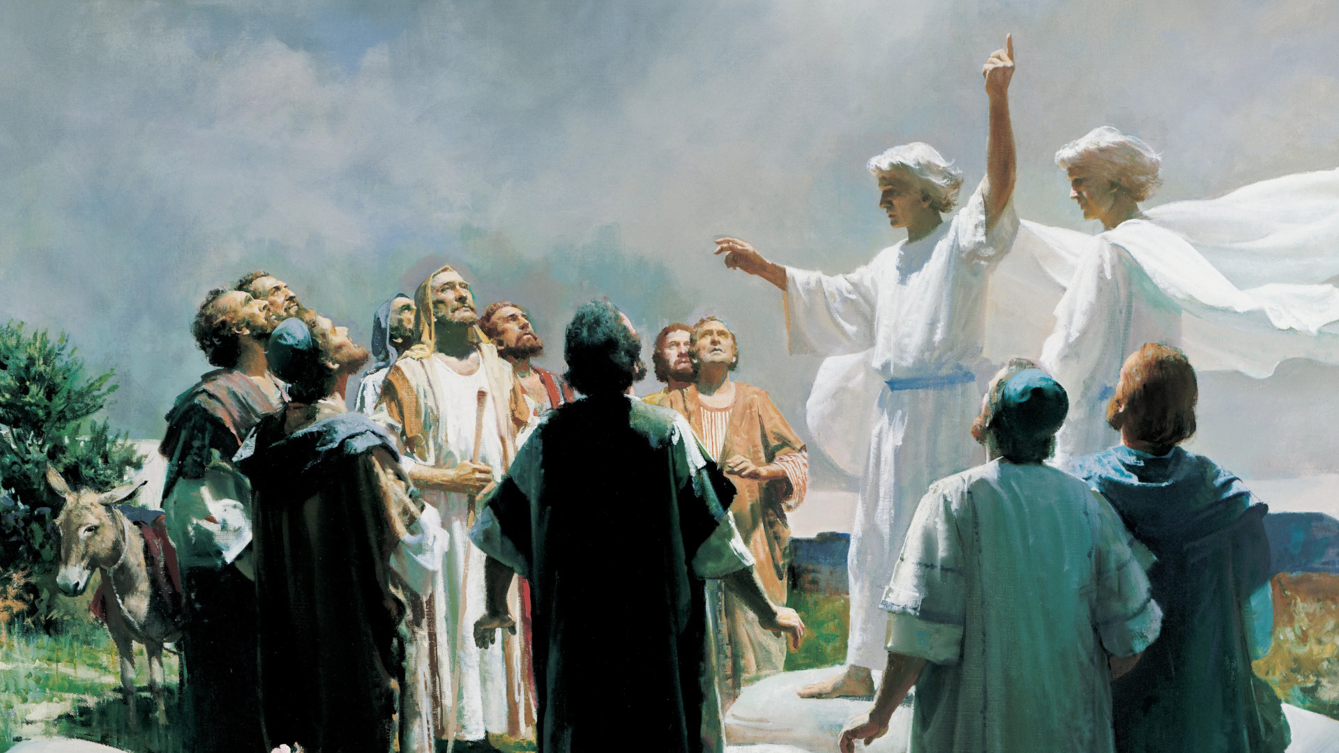Detail from “The Ascension of Jesus” by Harry Anderson.