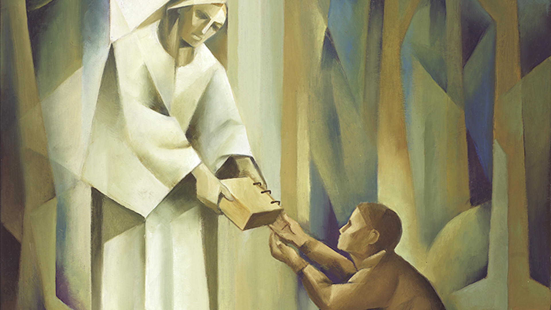 Detail from “Moroni and Joseph” by Jorge Cocco Santangelo