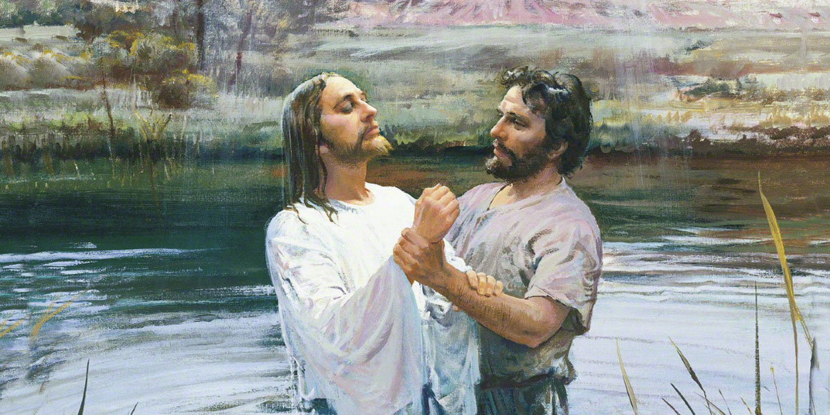 John the Baptist Baptizing Jesus by Harry Anderson