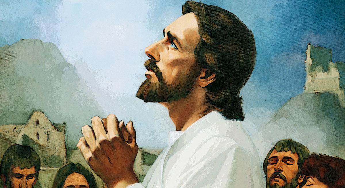 Christ Praying with the Nephites, Ted Henniger
