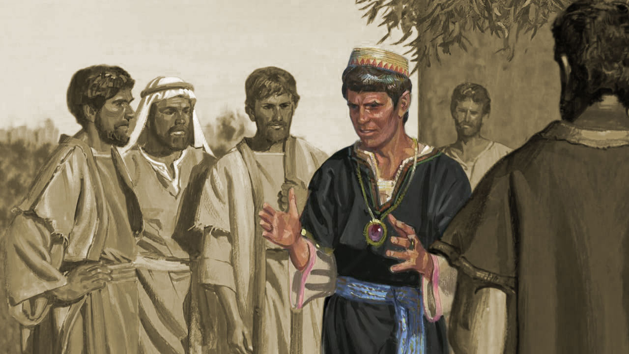 Sherem went about teaching that Jacob was a false prophet and that there would be no Messiah. Image via lds.org.