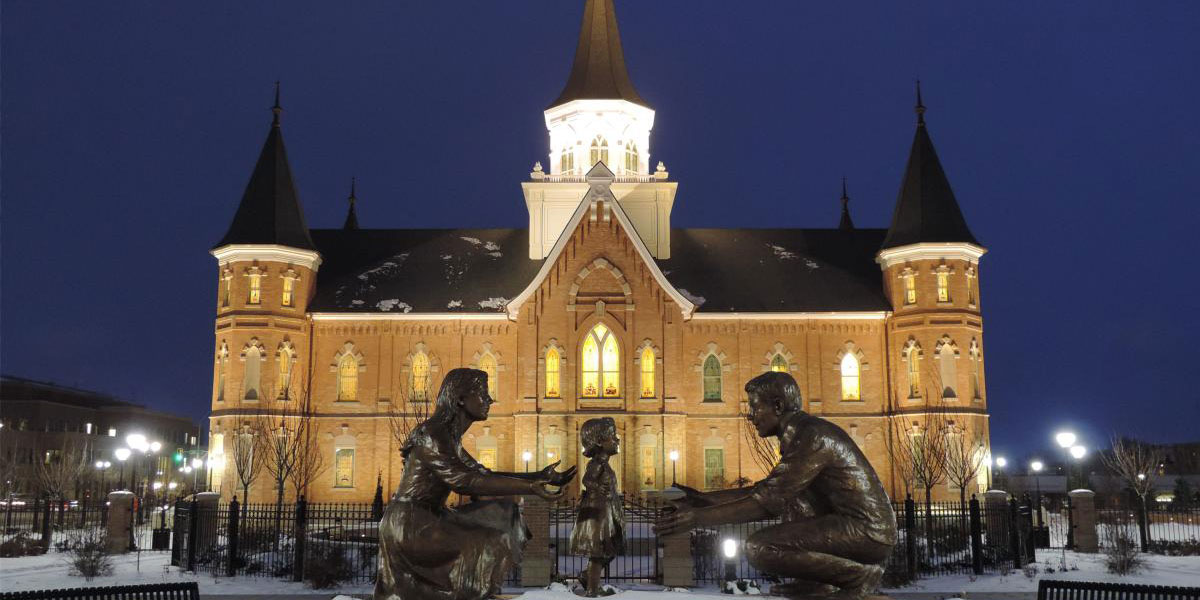 Photograph of the Provo City Center Temple via ldschurchtemples.com