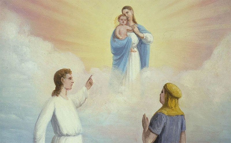 "Nephi's Vision of the Virgin and the Son of God" by C. C. A. Christensen