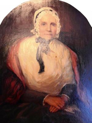 Portrait of Lucy Mack Smith via Wikimedia Commons