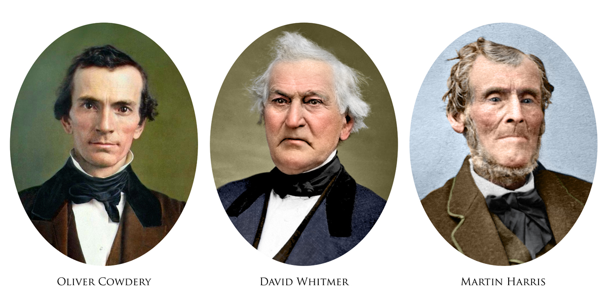 The Three Witnesses of the Book of Mormon Compilation retouching and colorization by Bryce M Haymond