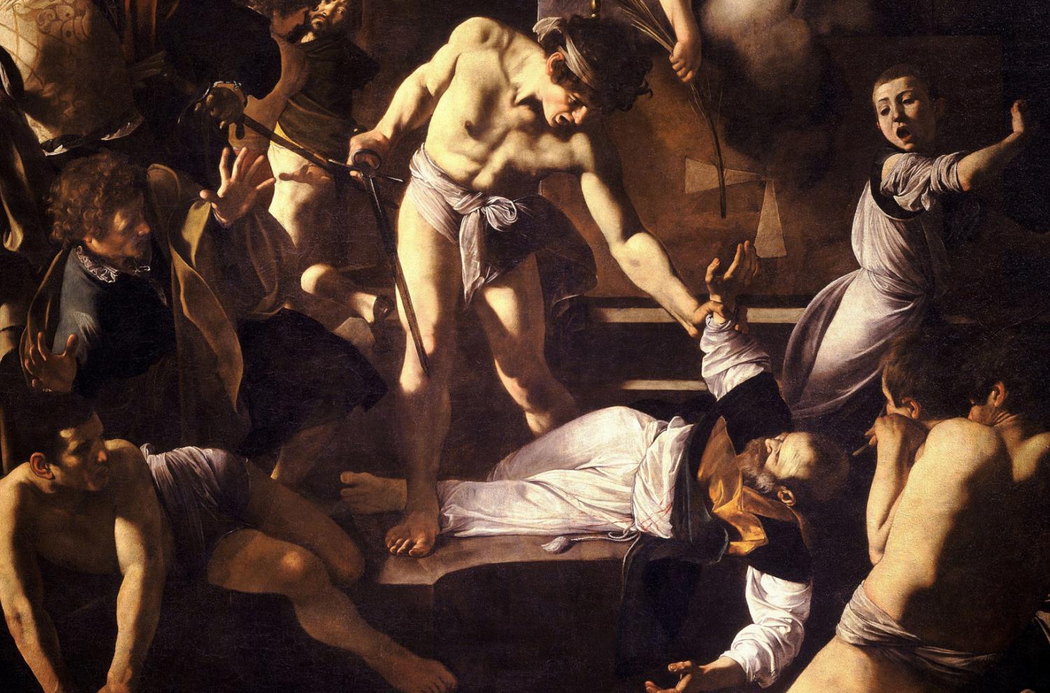Detail from “The Martyrdom of Saint Matthew” by Michelangelo Merisi da Caravaggio. Public Domain Image