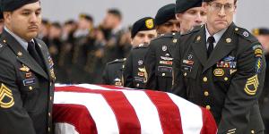 Just like the Nephites of old, warfare today is always  accompanied by death and mourning. The funeral procession of Sgt. 1st Class Nathan R. Chapman, the first U.S. soldier killed by hostile fire in Afghanistan. Image via Wikimedia Commons.