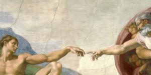 The Creation of Adam by Michelangelo. Image via Wikimedia Commons.
