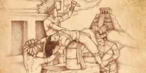 Lamanites sacrificing a woman by Jody Livingston