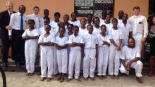 First Gabon Baptisms, photo by The Church of Jesus Christ of Latter-day Saints.