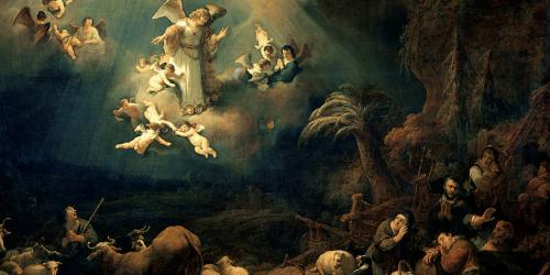 The Angel Appearing to the Shepherds by Govert Flinck
