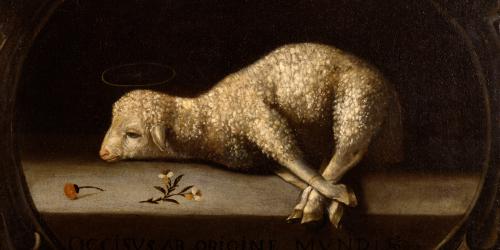 "The Sacrificial Lamb" by Josefa de Ayala. Public Domain Image.