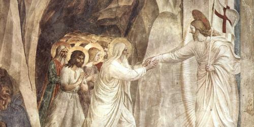 Detail from “Christ in Limbo,” a 15th-century fresco by Fra Angelico.