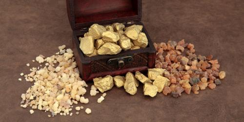 Gold Frankincense and Myrrh by Marilyn Barbone via Adobe Stock