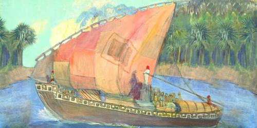 The Ship of Hagoth, Minerva Teichert