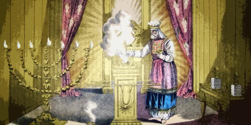 The Holy of Holies, illustration from the 1890 Holman Bible