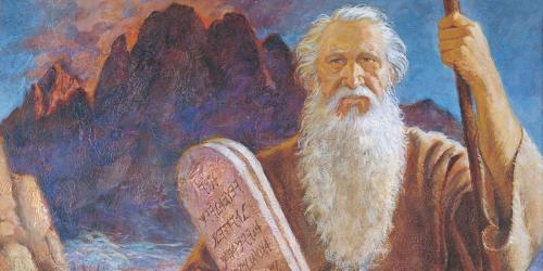 Moses and the Tablets by Jerry Harston via lds.org